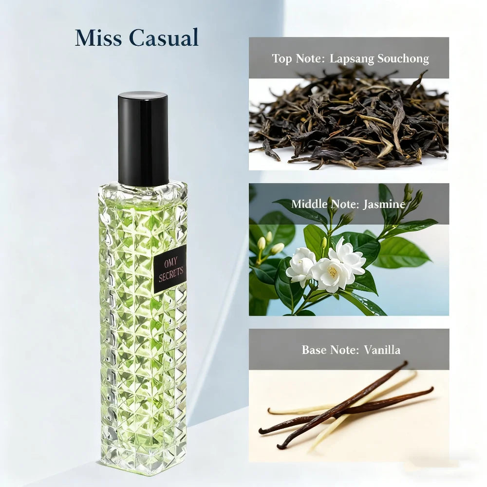 30Ml Women's Eau De Parfum Long-Lasting Fragrance Natural Floral Fruity Citrus Woody Oriental Water Fragrances Series Fresh