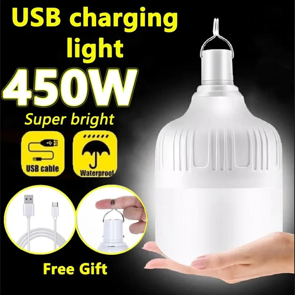 USB Rechargeable LED multifunctional Emergency Lights House Outdoor Portable Lanterns Emergency Lamp  Lantern BBQ Camping Light