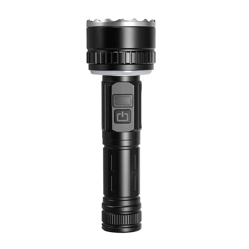 Outdoor Multi-Functional High-Brightness LED Flashlight with Super Long Battery Life Magnetic Base And White Laser Work Light