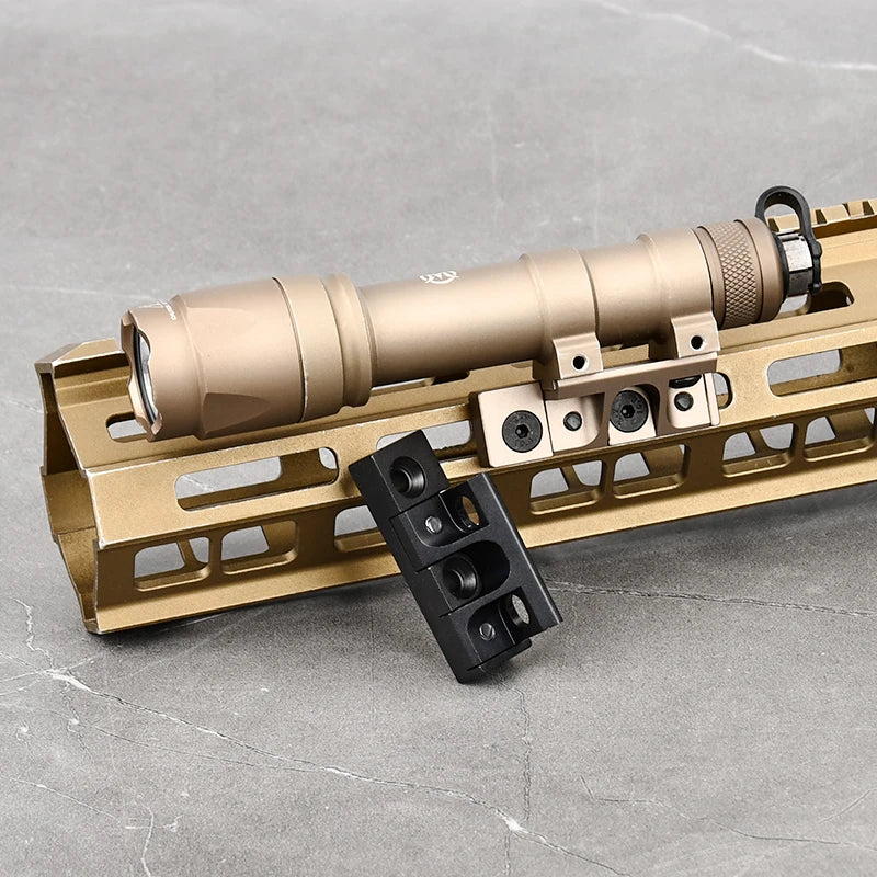 Tactical Surefir M300 M600 Scout Light WADSN M340 M640 Powerful Flashlight Fit M-LOK KeyMod Rail Mount Offset Airsoft Accessorie