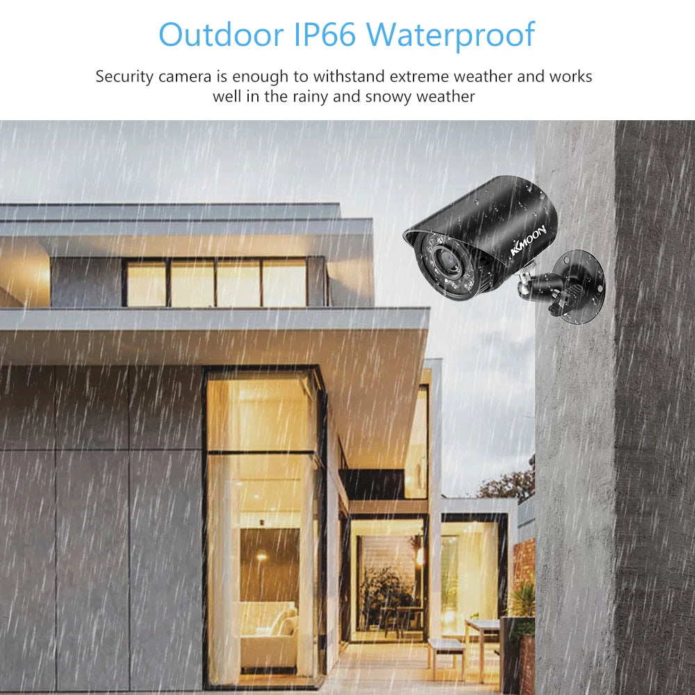 2MP Analog Security Camera Full High Definition 1080P 4-in-1 (TVI/AHD/CVI/CVBS) Surveillance Camera Weatherproof Night Vision