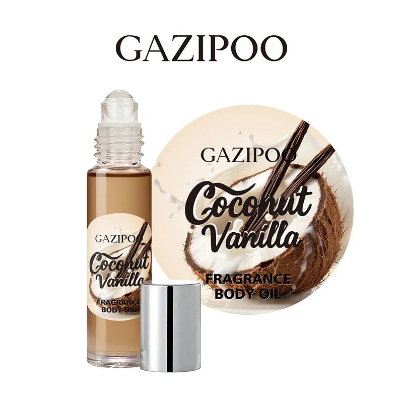 French Gourmand Scent Rollon Perfume Popcorn Cookie Cream Vanilla Coconut Lasting Fresh Eau De Toilette Portable Sweet Fragrance