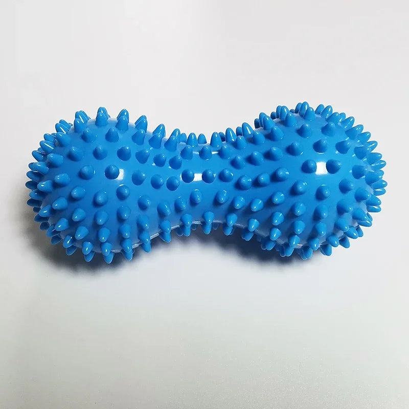 Peanut Shape Massage Yoga Sport Fitness Ball Durable PVC Stress Relief Body Hand Foot Spiky Massager Trigger Point Foot Pain