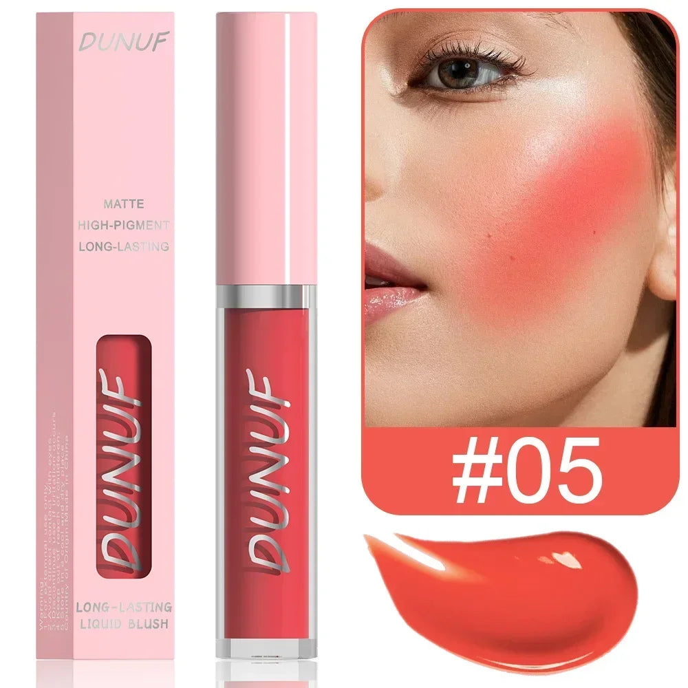 DUNUF New Blush Cream Multifunctional Face Blusher Make Up Natural Hydration Lipstick Red Pink Eyeshadow Makeup Lip Gloss
