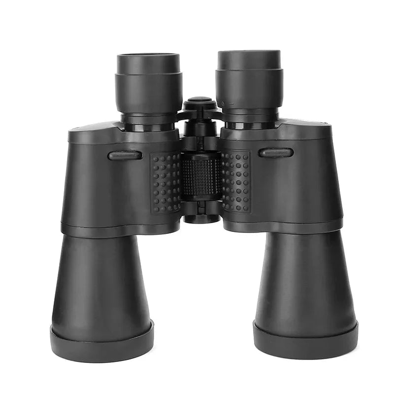 20X50 Two-finger Print Leather Binoculars Outdoor Telescope High Definition High Power Telescope Infrared TOOL