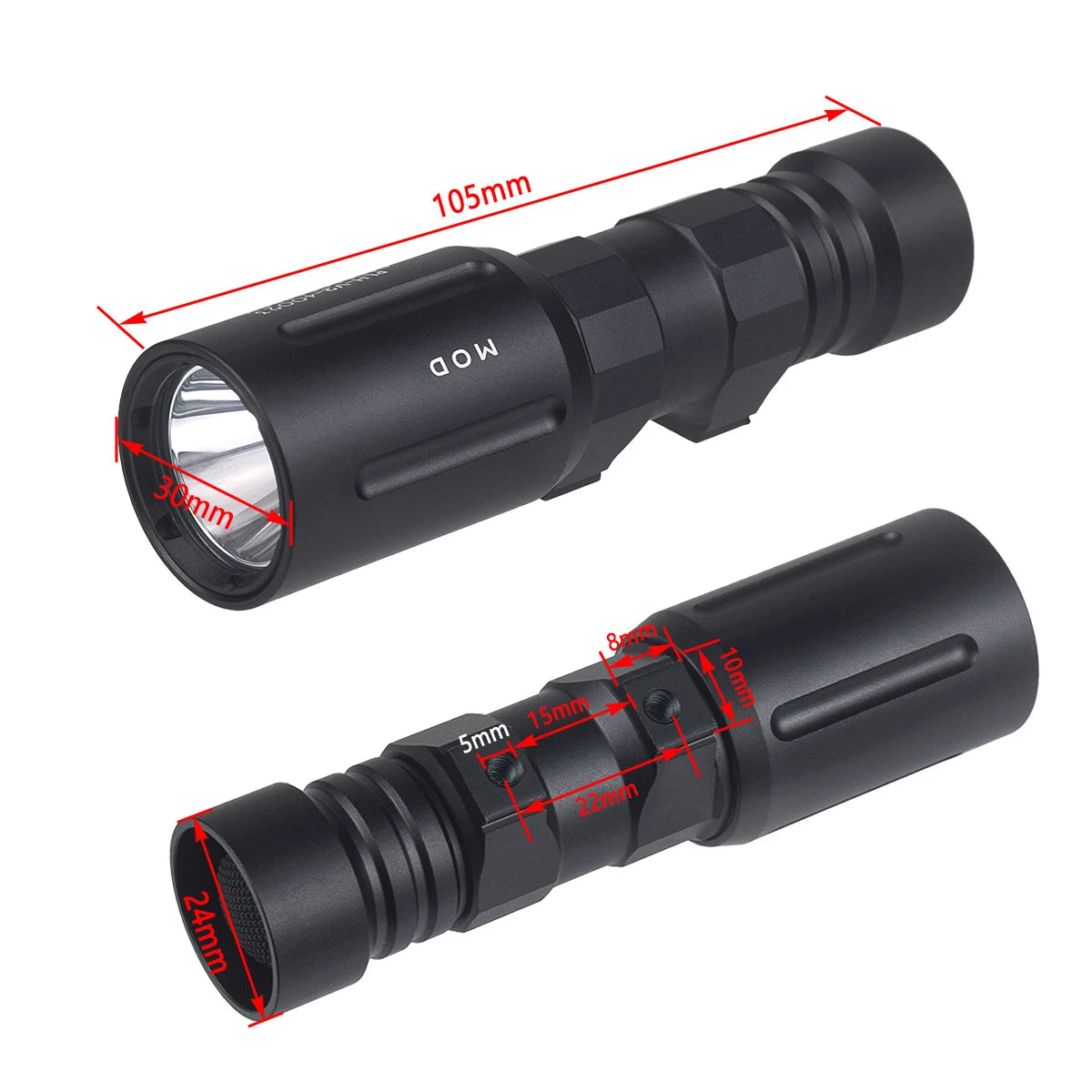 MOD PLH-V2 1300Lumen Tactical Led Powerful Flashlight Metal PLHv2 Airsoft Weapons Scout Light Hunting Torch