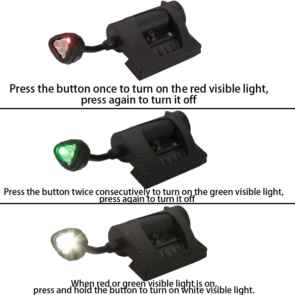 Tactical Helmet Light 3 Modes LED Flashlight Outdoor Night Lighting For Cycling Fishing Laser Hunting Helmet Lamp Military