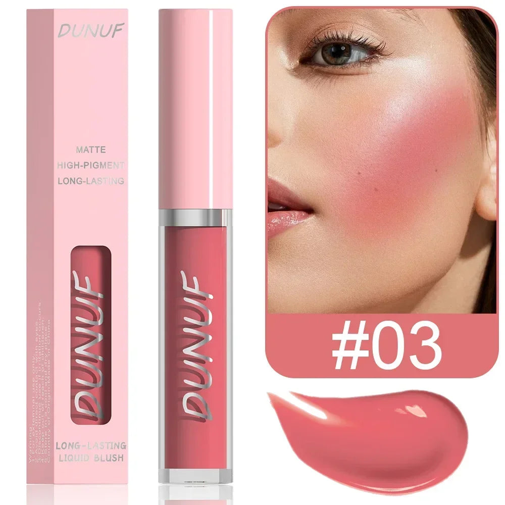 DUNUF New Blush Cream Multifunctional Face Blusher Make Up Natural Hydration Lipstick Red Pink Eyeshadow Makeup Lip Gloss