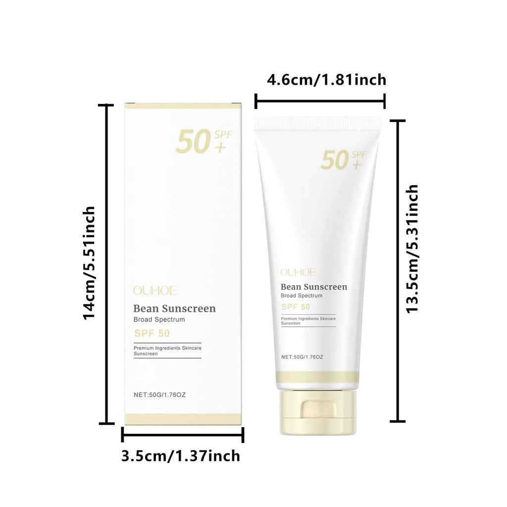 Ouhoe Body Sunscreen Cream Refreshing Non-sticky Protect Skin Prevent Sunburn Moisturizing Daily Soothing Sunscreen Lotion