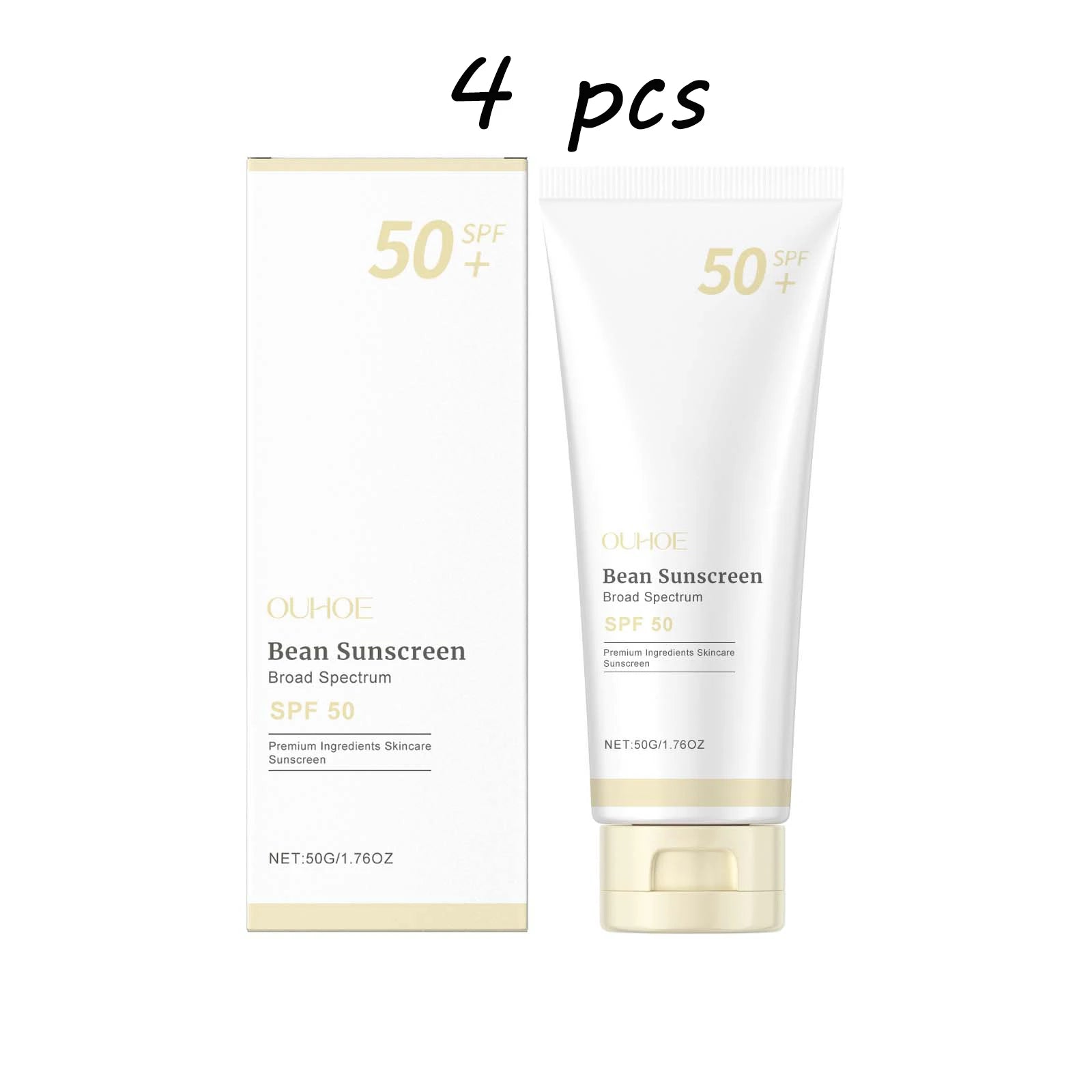 Ouhoe Body Sunscreen Cream Refreshing Non-sticky Protect Skin Prevent Sunburn Moisturizing Daily Soothing Sunscreen Lotion