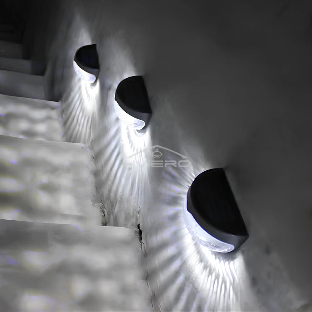 Solar powered LED wall