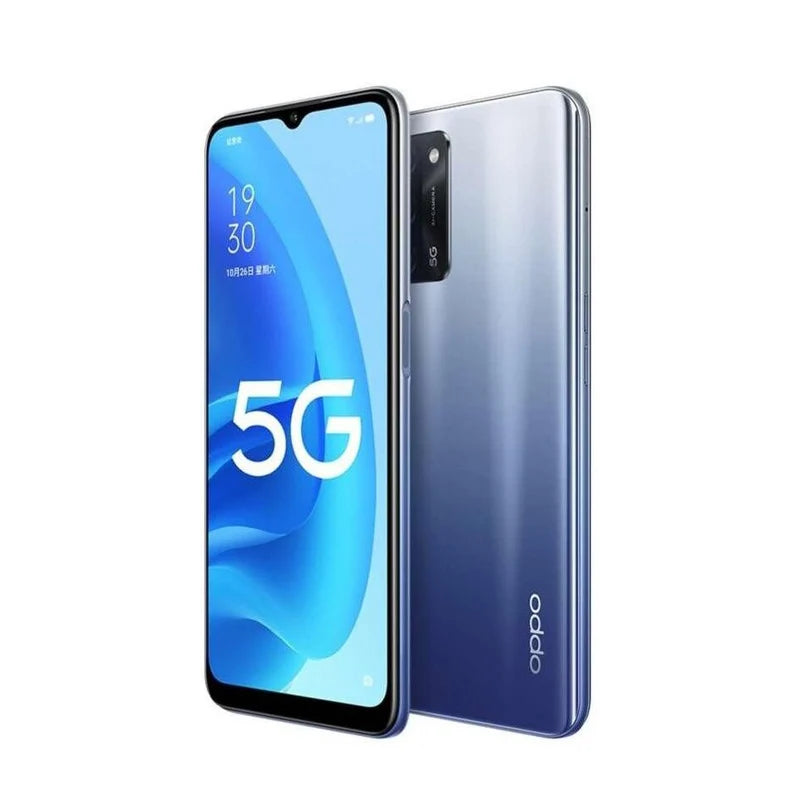 OPPO A55 5G LTE GSM Unlocked 6.5" 13MP Triple camera (Dual SIM)(Dimensity 700)(Black/Blue Global) 5000mAh used phone