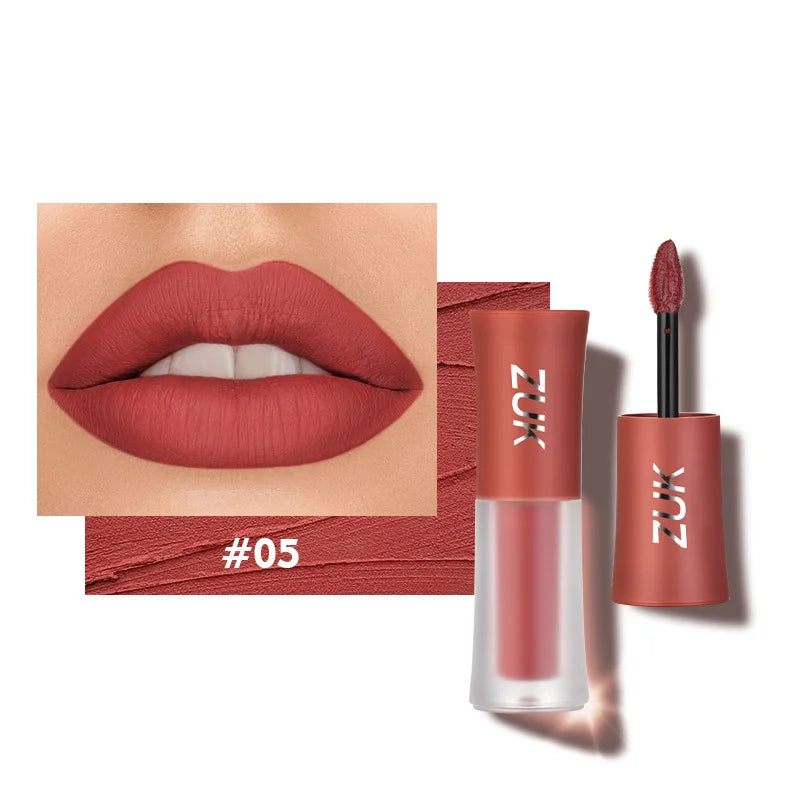 High Quality Matte Plumping Lipstick Lip Glaze Velvet Colourl Lip Gloss Makeup Non-sticky Colorfast Lip Stick Lips Clay Cosmetic