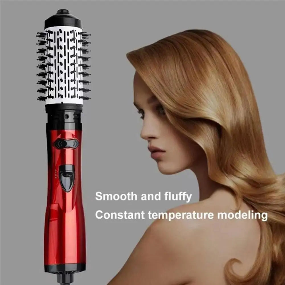 1PC 3 In 1 Rotating Hair Dryer Electric Comb Hair Straightener Comb Air Comb Ion Hair Hot Styler Dryer Negative Brush Brush X5U0