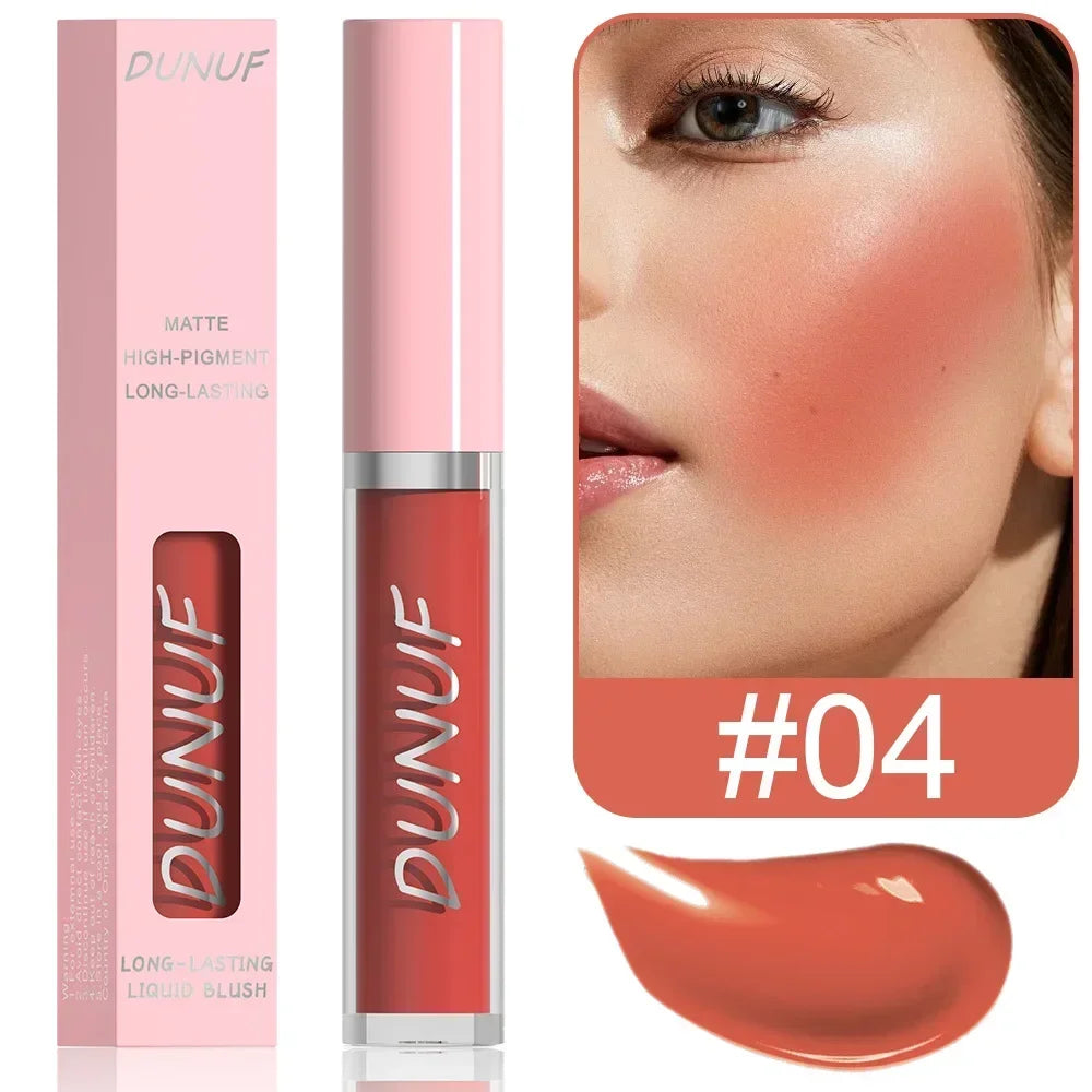 DUNUF New Blush Cream Multifunctional Face Blusher Make Up Natural Hydration Lipstick Red Pink Eyeshadow Makeup Lip Gloss