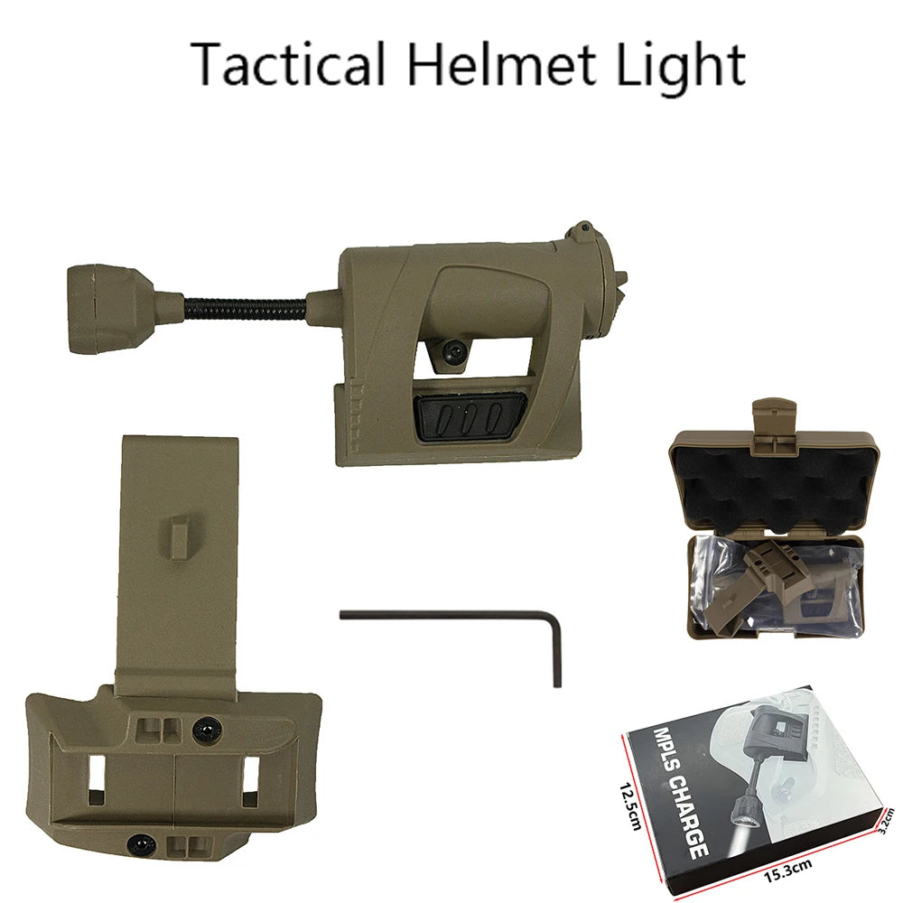 Tactical Helmet Light 3 Modes LED Flashlight Outdoor Night Lighting For Cycling Fishing Laser Hunting Helmet Lamp Military