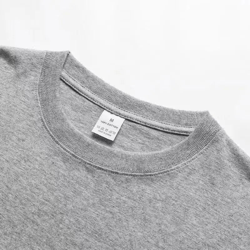 Heavy-duty 300G Cotton Long-sleeved T-Shirt Autumn Men Women O-Neck Oversize T Shirts Unisex Loose Bottoming Couple Shirt L-4XL