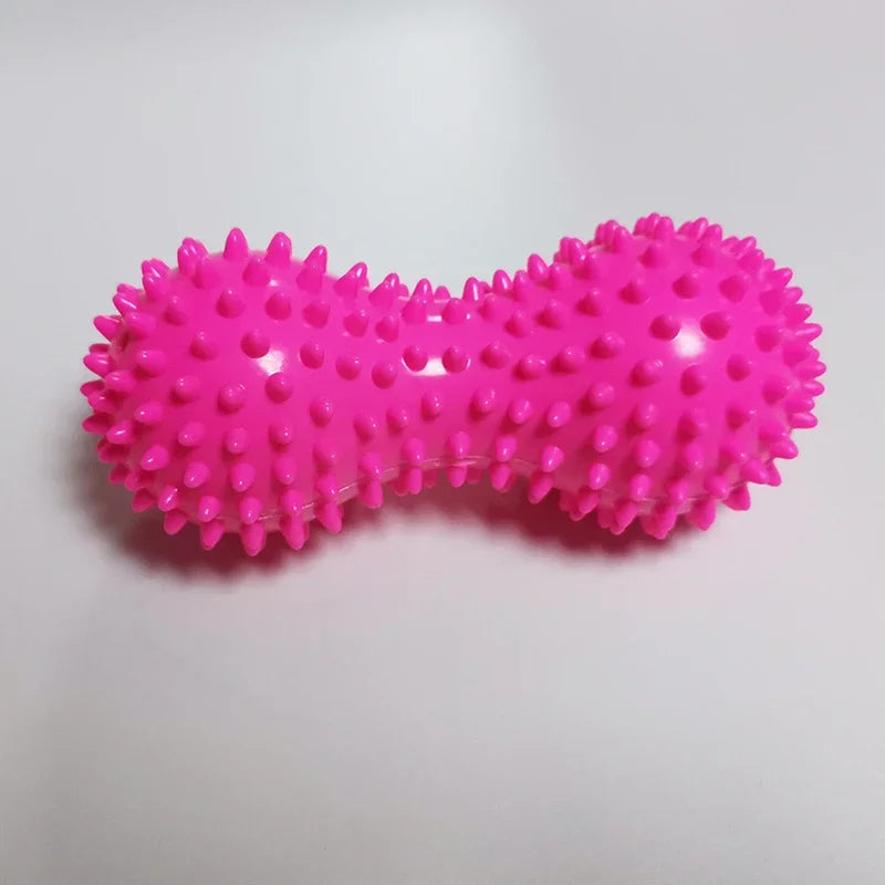 Peanut Shape Massage Yoga Sport Fitness Ball Durable PVC Stress Relief Body Hand Foot Spiky Massager Trigger Point Foot Pain