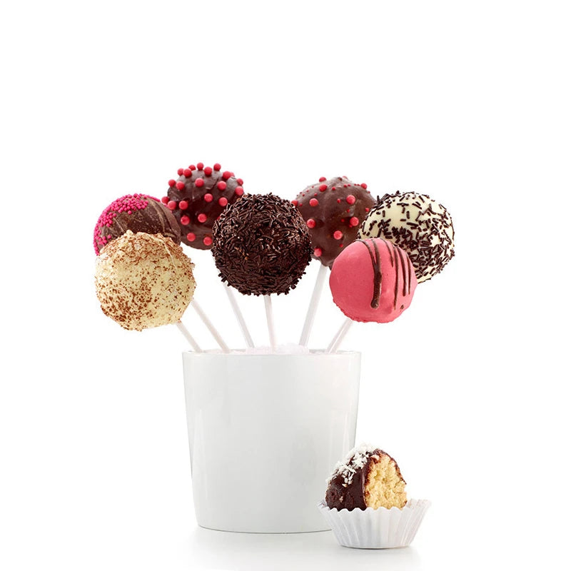 LMETJMA 50pcs 15 cm Lollipop Sticks BPA Free Cake Pop Sticks For Chocolate Sugar Candy Lollipop Sticks For Cake Pops PYKC1010-2