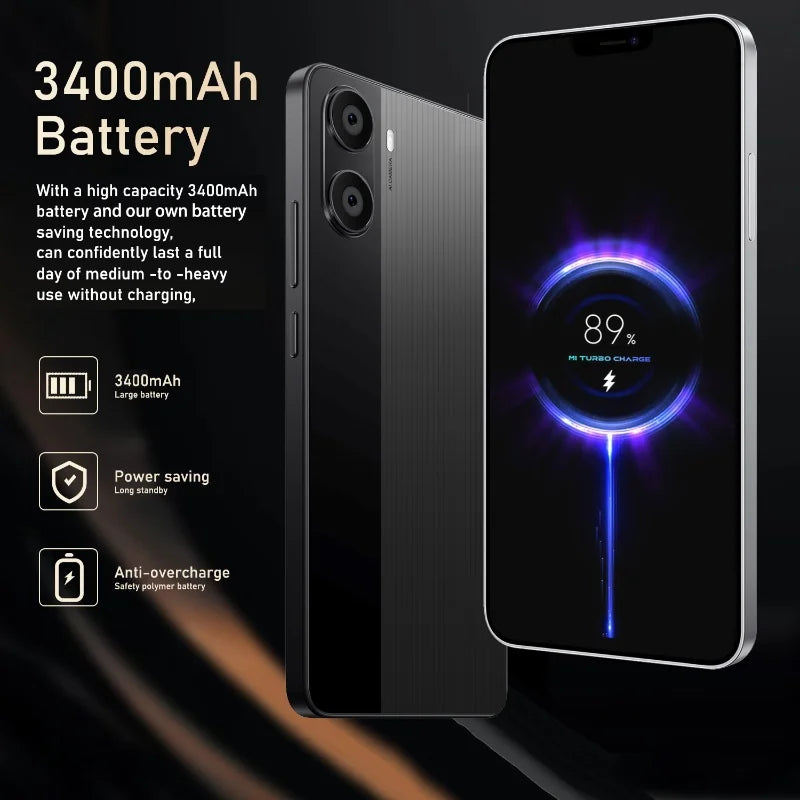 2025 New X7 Pro Global Version Smartphone 4GB / 128GB 3400mAh battery 8+16MP Camera 6.26 inch 5G Network Dual SIM Android phones