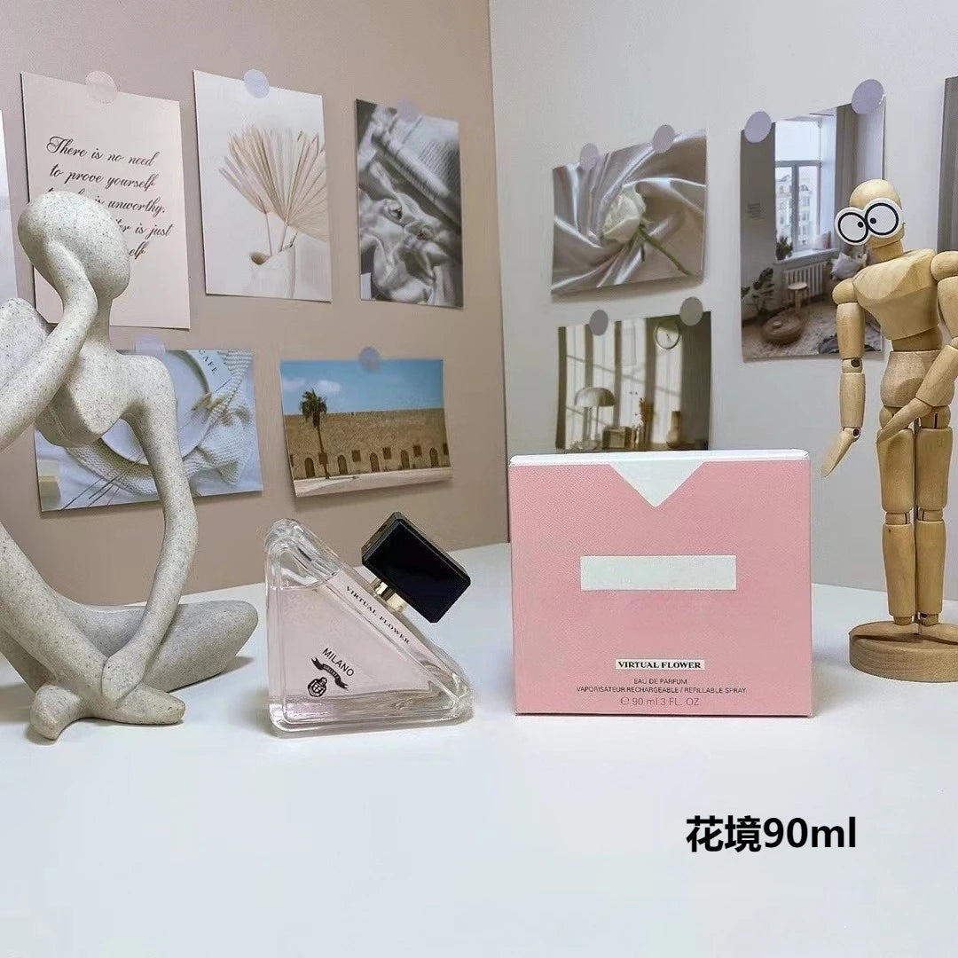 90ML Brand Lady Perfume Spray, Eau de Parfum with Oriental Floral Fragrance, Long Lasting Charming Scent & Fresh Fruit Notes