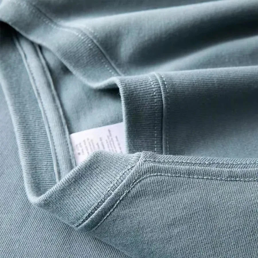 Heavy-duty 300G Cotton Long-sleeved T-Shirt Autumn Men Women O-Neck Oversize T Shirts Unisex Loose Bottoming Couple Shirt L-4XL