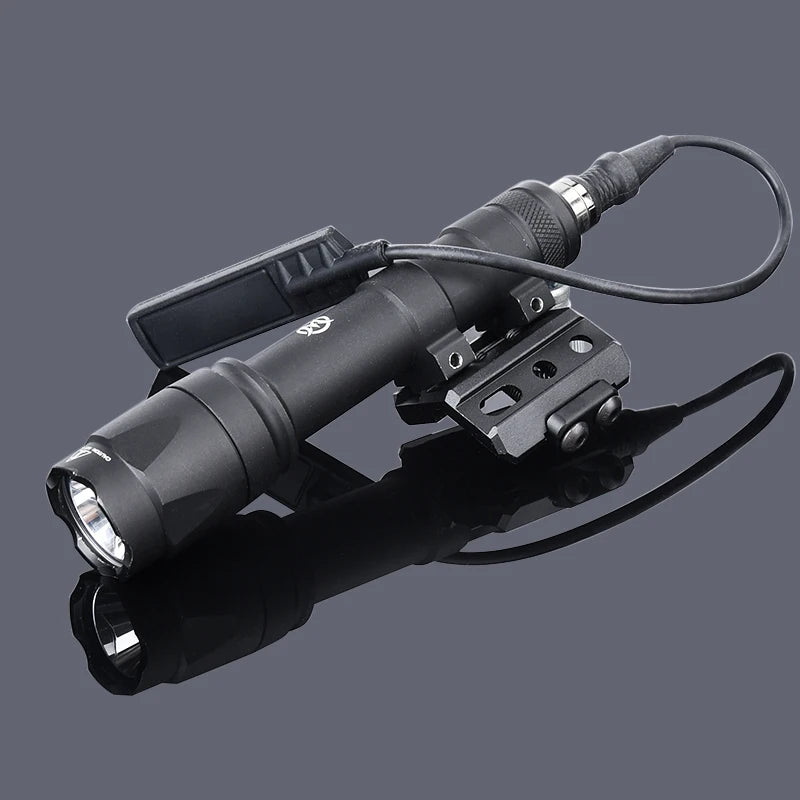 WADSN SF M600C M300A M300 M600 Tactical Flashlight With Hunting Weapon Airsoft Scout Accessory Fit Mlok Keymod Rail Offset Mount