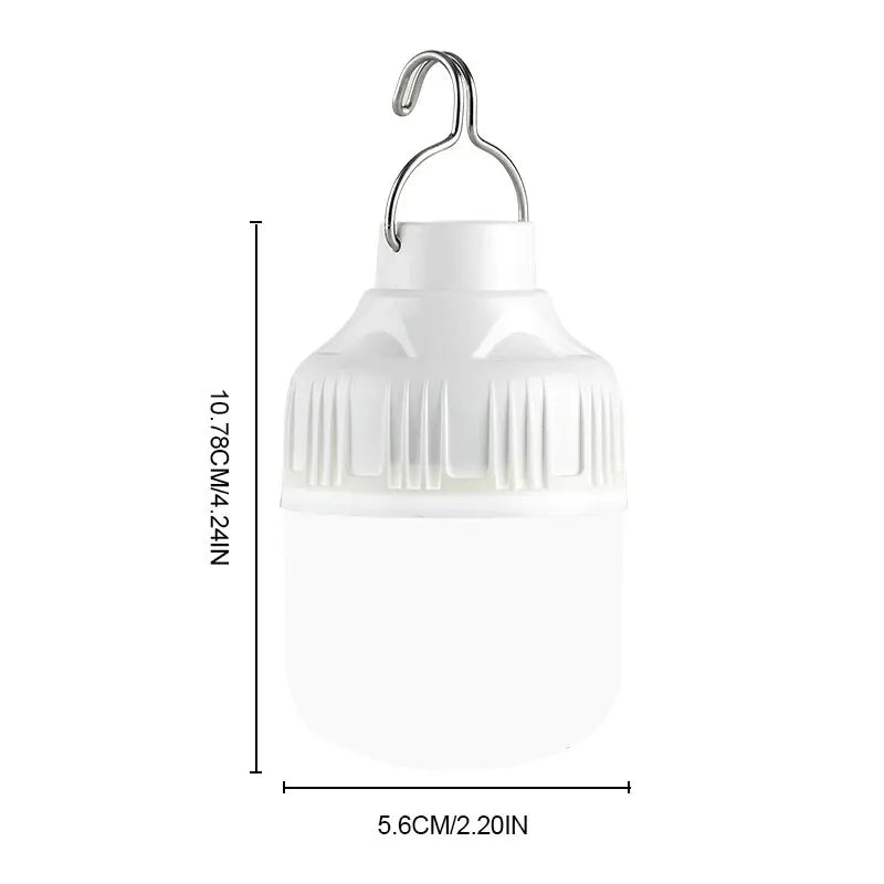 Outdoor USB Rechargeable LED Lamp Bulbs High Brightness Emergency Light Hook Up Camping Fishing Portable Lantern Night Lights