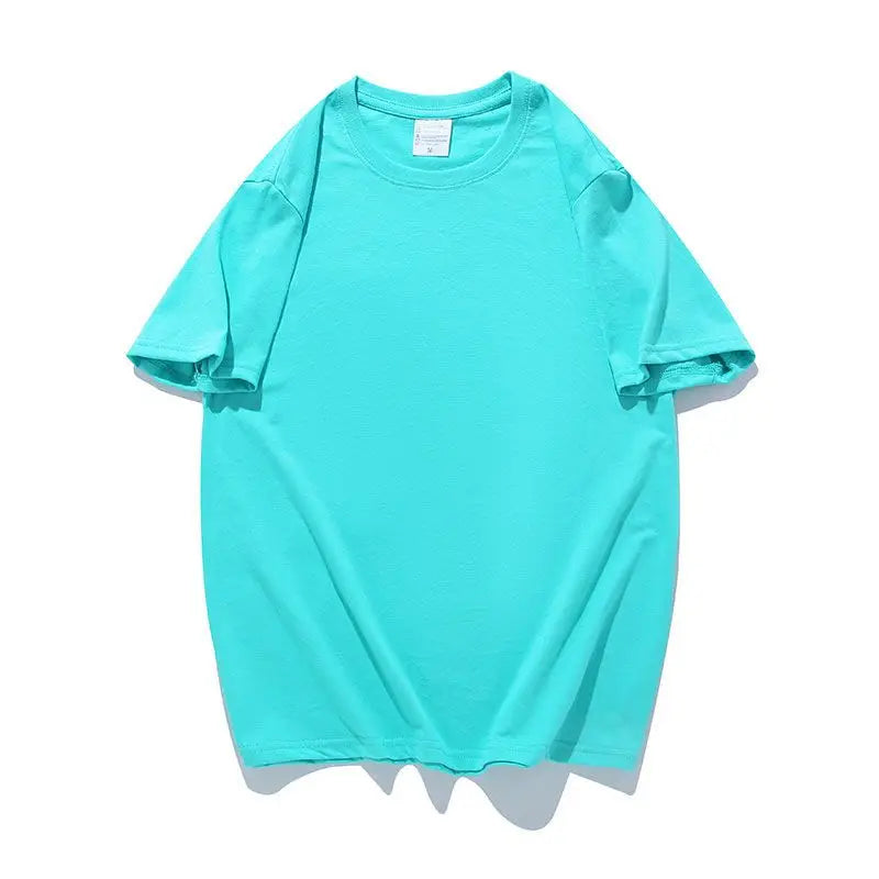 Summer Cotton T Shirts Men Simple Causal O-neck Basic Men and Women White T-shirt Male High Quality Classical Streetwear Tops