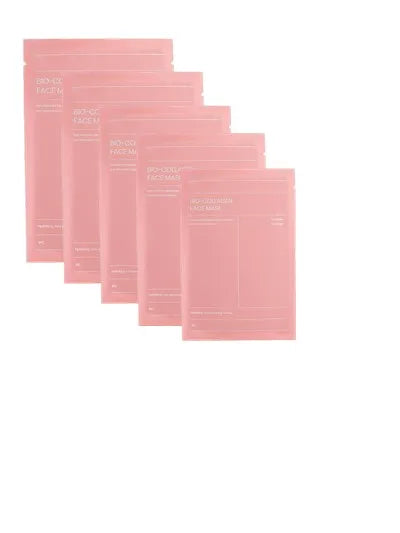 1/3/5/10PCs Bio Collagen Face Mask Shrink Pores Deep Hydrating Overnight Mask Moisturizing Refreshing Brightening Face Skin Care