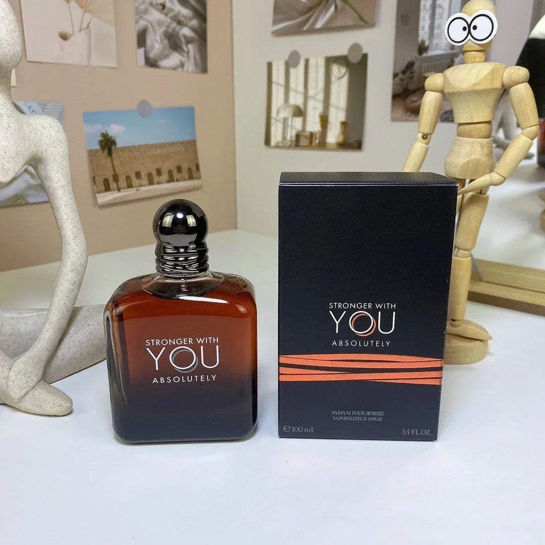 100ML Original Luxury Men's Cologne, Famous Brands Long Lasting Fragrance, Stronger With You Perfume Absolutely Intense Scent